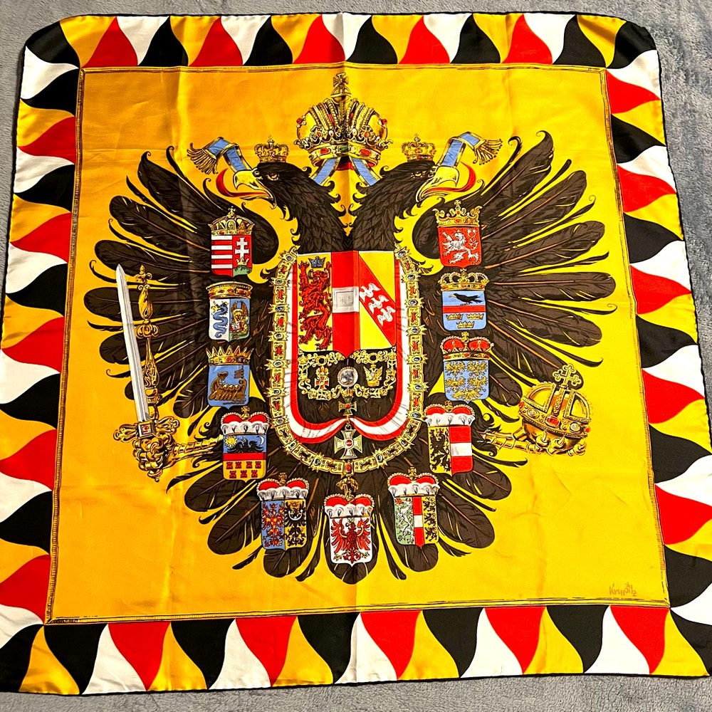 Reine Seide silk scarf 30”x 30”